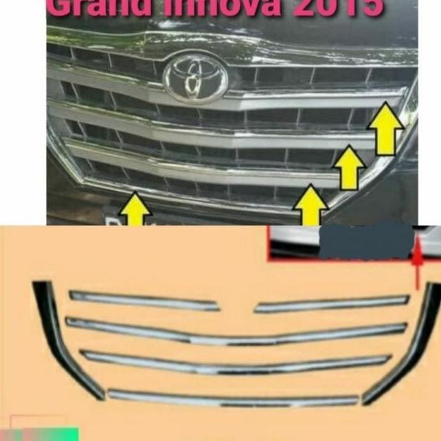 HALITAUTRENDS LIST GRILL GRIL CHROME GRAND INNOVA 2014 2015