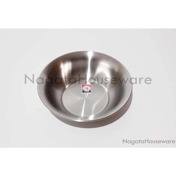 (Good) Baskom Mangkok Piring Makan Kuah Stainless Steel Basin Zebra 136020