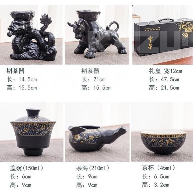 (Good) CHINESE TEAPOT SET 6CUP K06 BULL VALVE TEA POT SET KLEP GESER NAGA