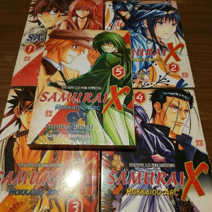 Komik Samurai X Hokaido Arc Set Vol 1-5 Segel Ori