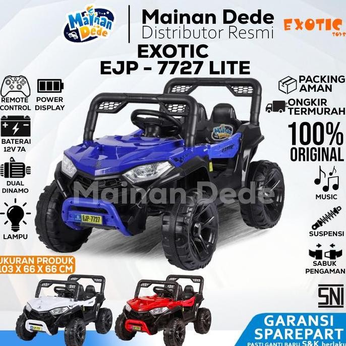 Mainan Mobil Aki Anak Jeep Exotic Ejp-7727 Ejp-7707 Ejp-7707+ Ejp-7749+ Ejp-7751+ Ejp-7732 Ejp-7732+
