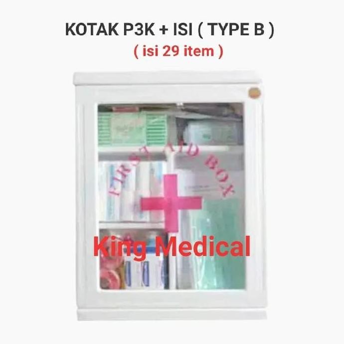 

Kotak P3K Type B Standard Tempat Kerja/Sekolah ( 29 Item )