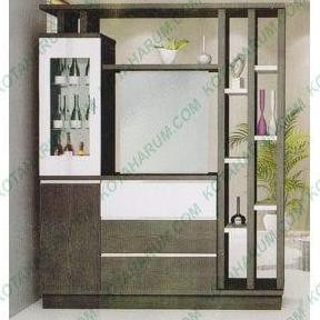 Lemari Divider Sekat Penghalang Ruangan Kaca Siantano Equity 160 Dv 02