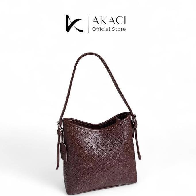 Shoulder Bag Wanita Linzy Akaci 10-8529 Bahan Kulit Sintetis 1 Ruang Tas Kerja Kantor Kuliah Terbaru