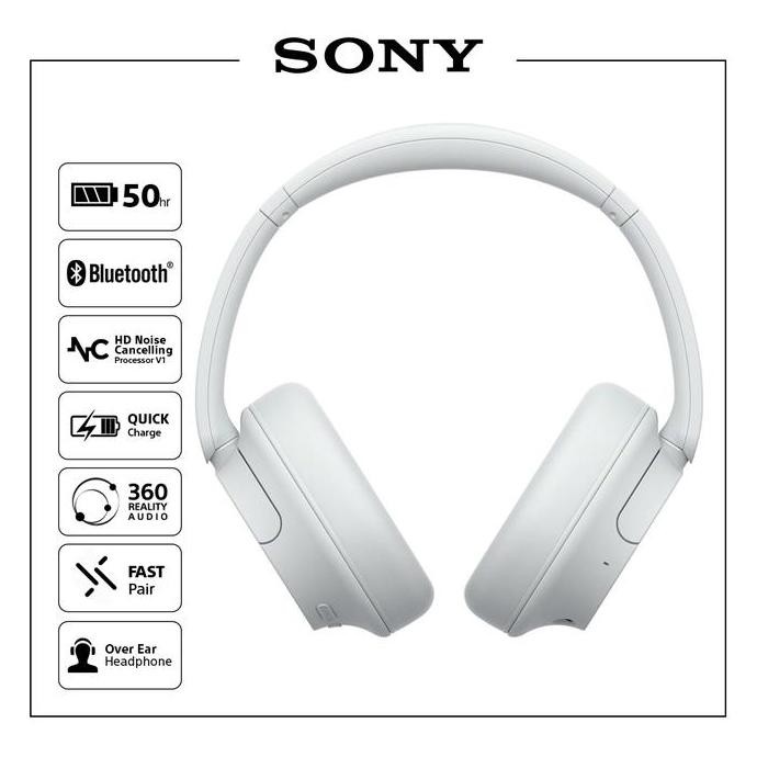 Sony Wh-Ch720N White Wireless Noise Cancelling Headphone / Ch720N