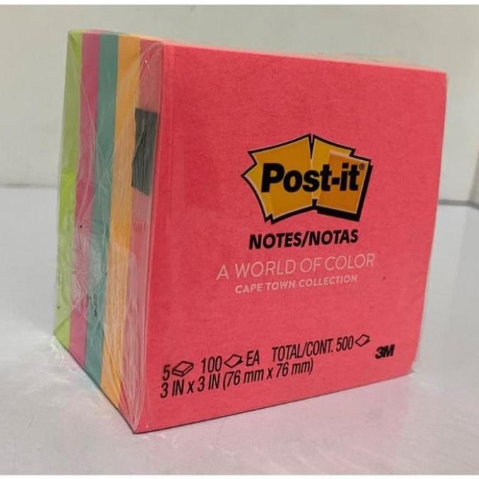 Post It 654 Warna-Warni 3M
