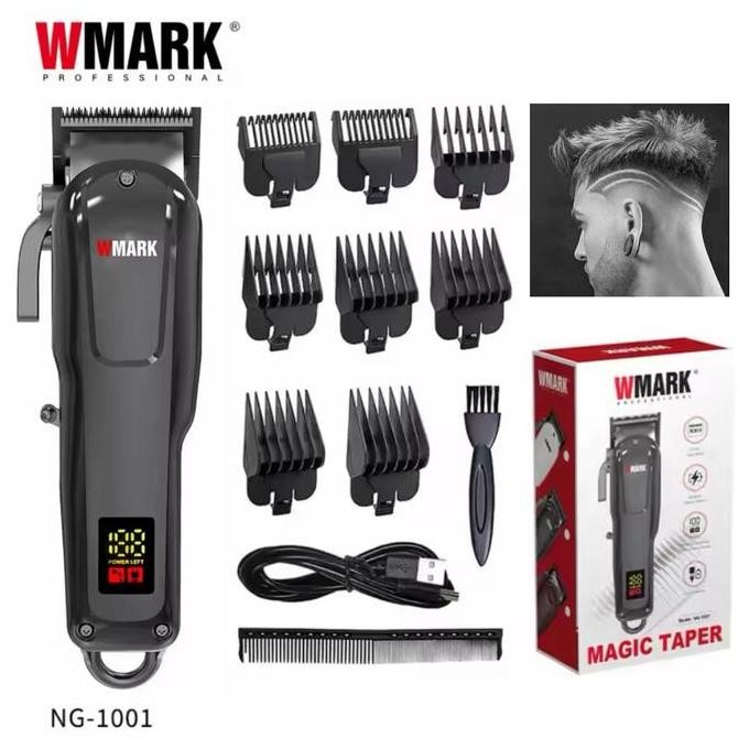 Wmark Alat Cukur Rambut Hair Clipper Professional 6600 Rpm New 2024 Charging Usb Tipe C Mesin Cukura