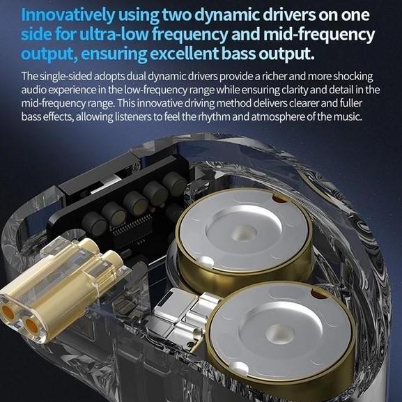 Cca Rhapsody 2Dd + 4Ba Hybrid Iem Hifi Earphone