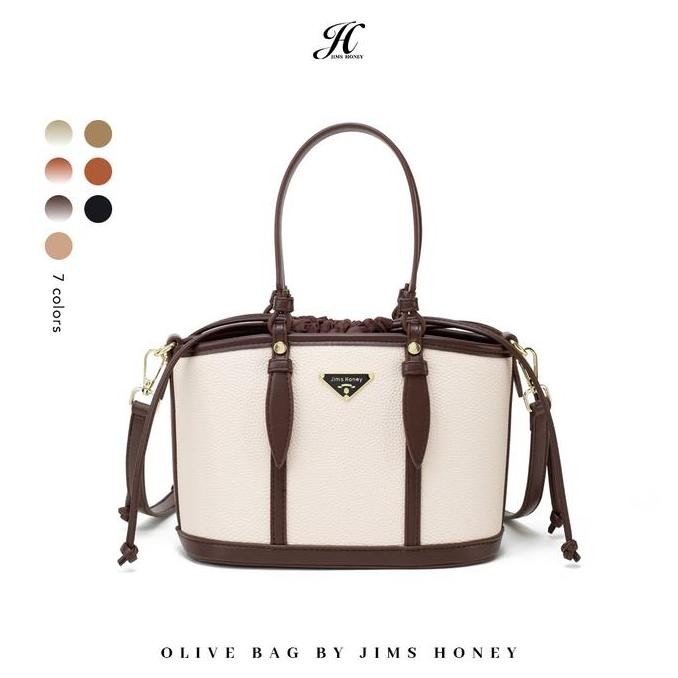 Jims Honey - Olive Bag - Tas Selempang Wanita Slingbag Kulit Serut Tas Tangan Wanita Original