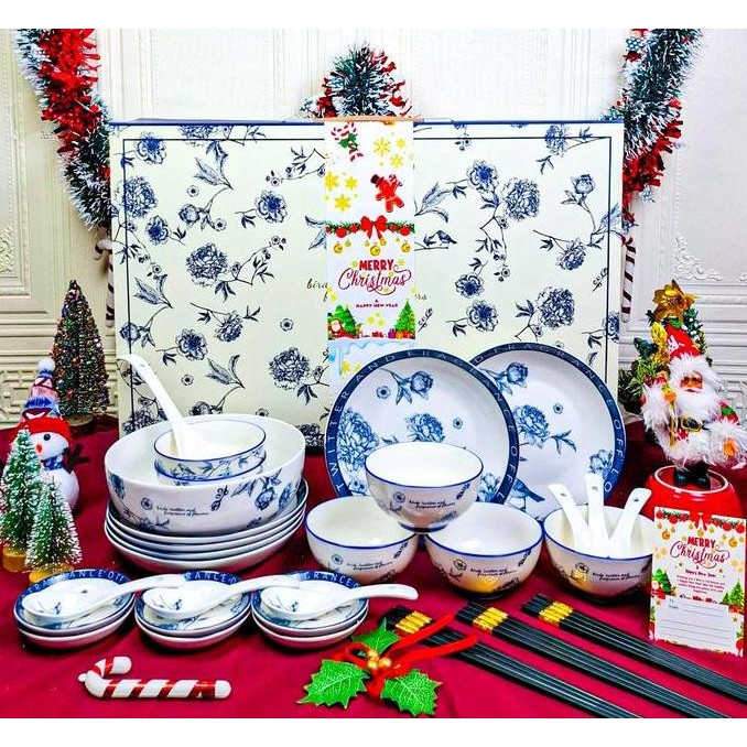[ Hampers Christmas & Natal ] Dinner Set Premium / Hampers Piring  Mangkok Natal / Tableware Piring 