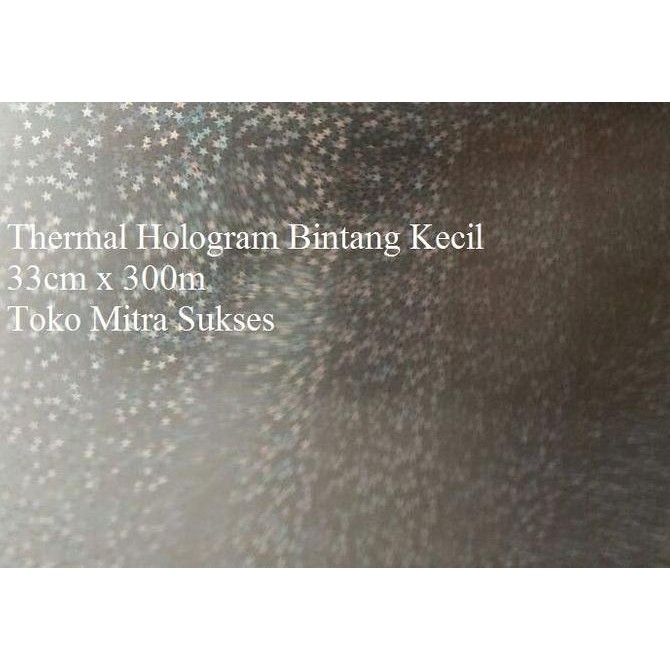 Plastik Laminating Thermal Hologram Bintang Kecil