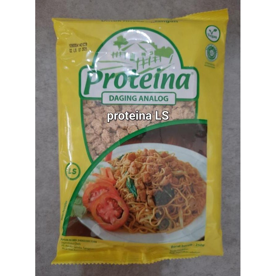 

New PROTEINA LX LS 250gr daging nabati pengganti daging vegetarian/ vegan