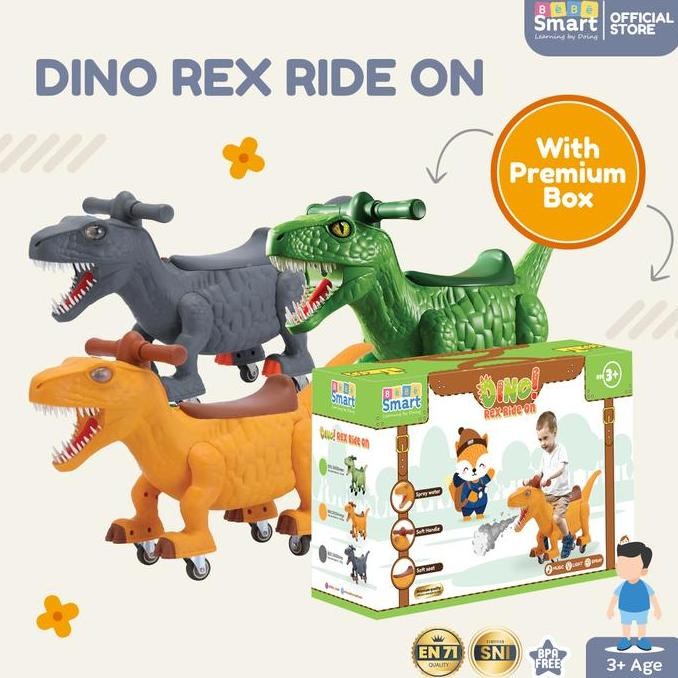 Mobil Dino Bisa Dinaiki | Bebe Smart Dino Rex Ride On | Mainan Anak Bisa Dinaki | Mainan Dino Ride