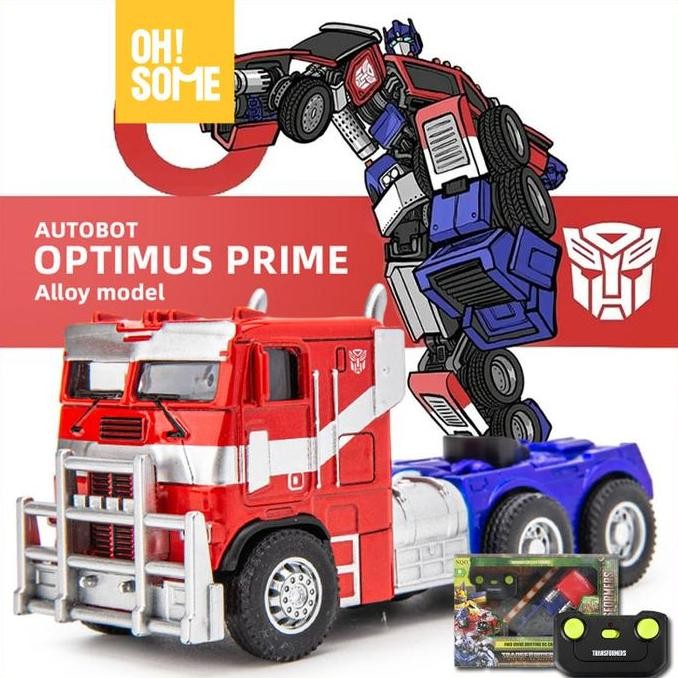 Ohsome - Nqd Mobil Remote Control Transformers Optimus Prime -  Mainan Remot Kontrol Drifting Car Se