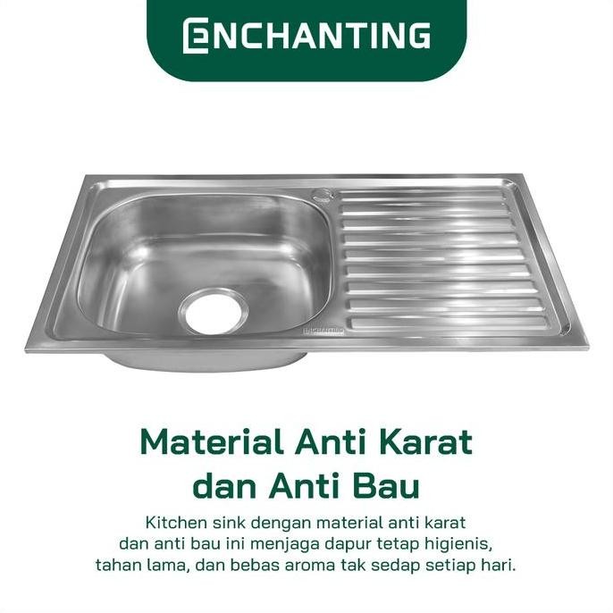 Kitchen Sink Dapur / Bak Cuci Piring Europe Enchanting E1059