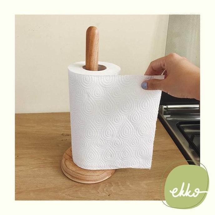 Tempat Tisu Kayu / Tempat Tissue Roll Kayu / Tempat Tissue Dapur