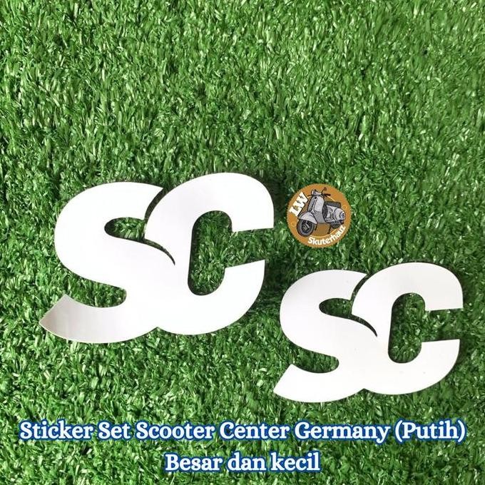 

Sticker Set Scooter Center Germany (Putih) Besar Dan Kecil