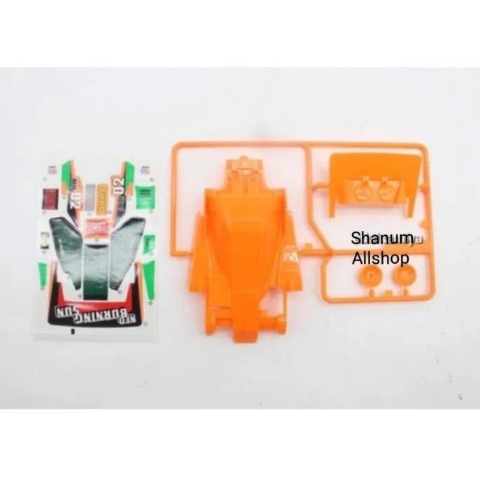 REP TAMIYA 18034 BODY SET DASH 02 NEO BURNING SUN + DECAL [VC MODEL]
