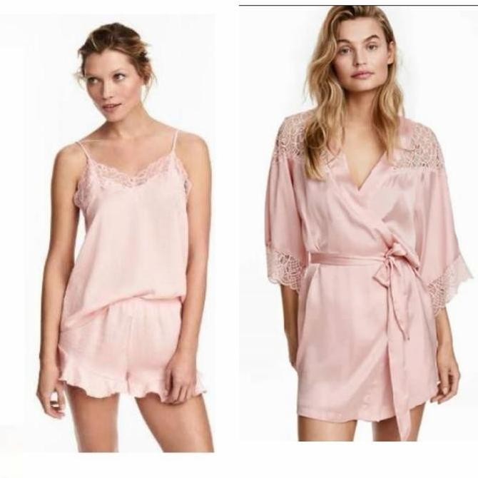 H&M SET BAJU TIDUR KIMONO HNM HM (VICTORIA SECRET LINGERIE BRA BH
