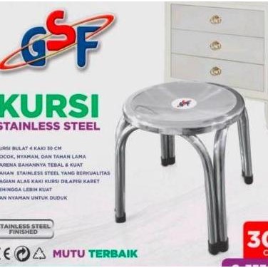Kursi Bulat Bakso Besi / Kursi Bulat Stainless Steel