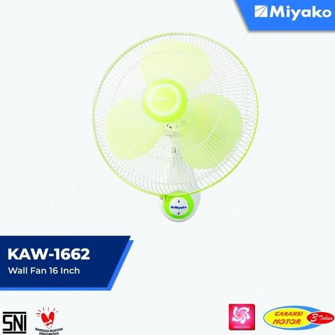 Promo Miyako Kipas Angin Wall Fan KAW-1662 Kipas Dinding KAW1662 COD