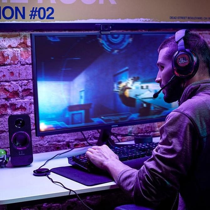 Jbl Quantum Duo Speaker Pc Gaming With Rgb Quantumduo