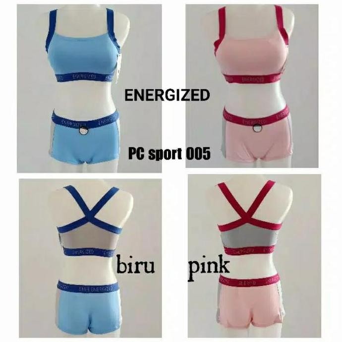 TERMURAH - SPORT BRA SET TANPA KAWAT ENERGIZED pierre cardin 503