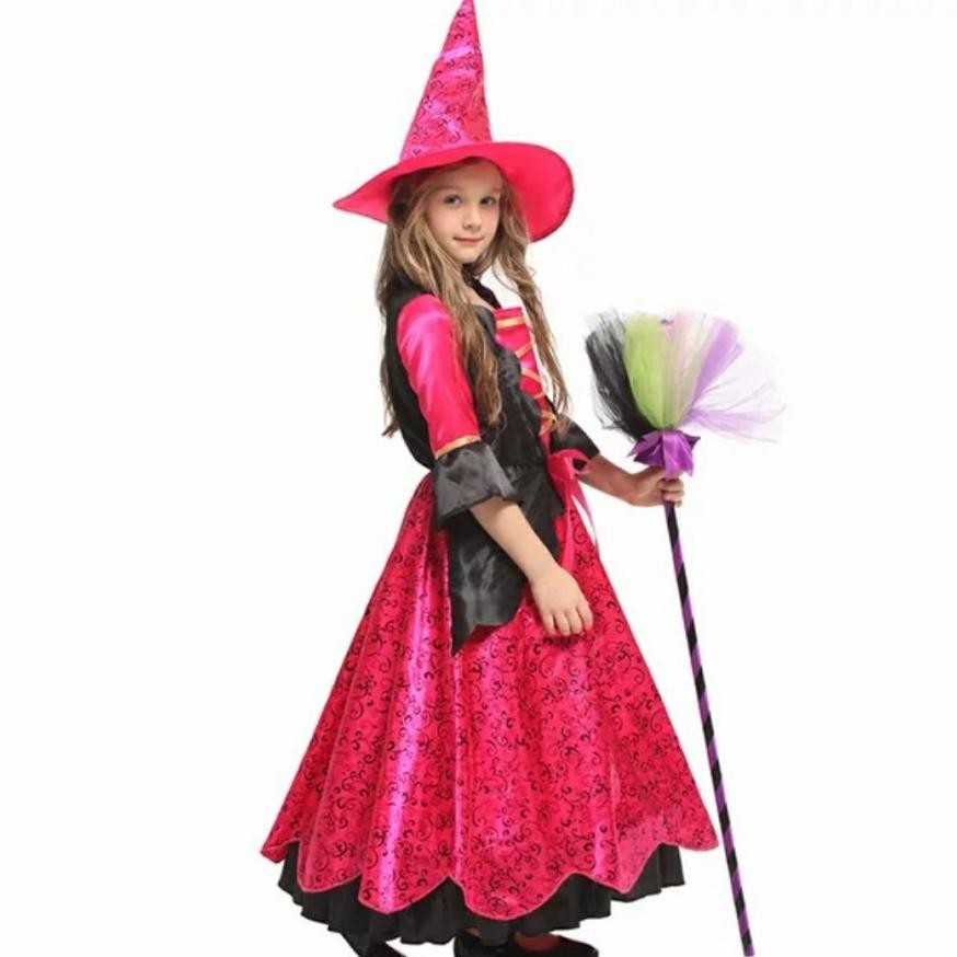 CR - Pink WITCH toddler girl costume halloween kostum penyihir anak TERLARIS