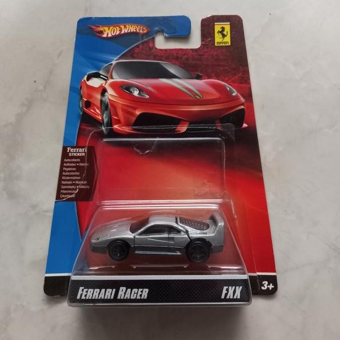 Hotwheels Ferrari Racer F40 Silver Loose Mulus