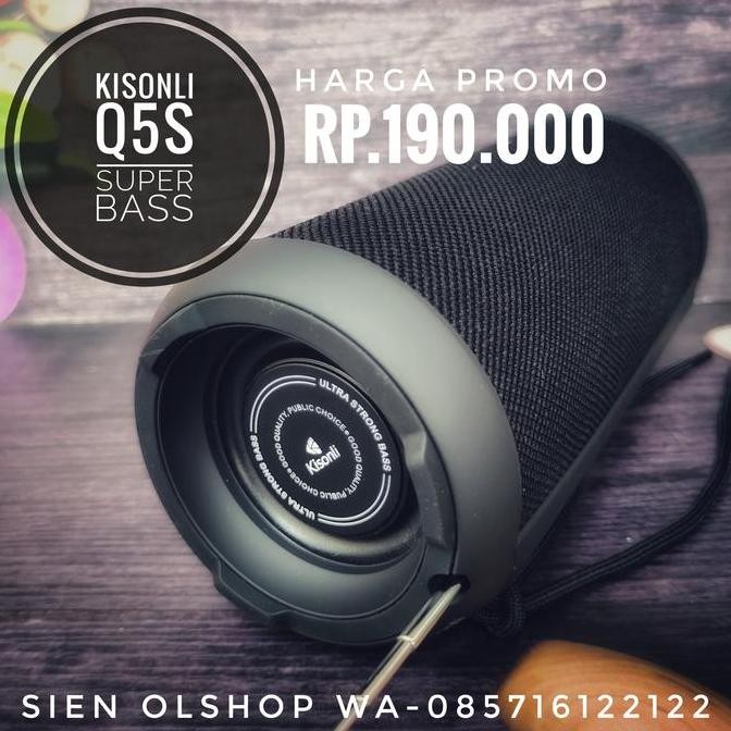 SPEAKER BLUETOOTH KISONLI Q5S SUPER NGEBASS