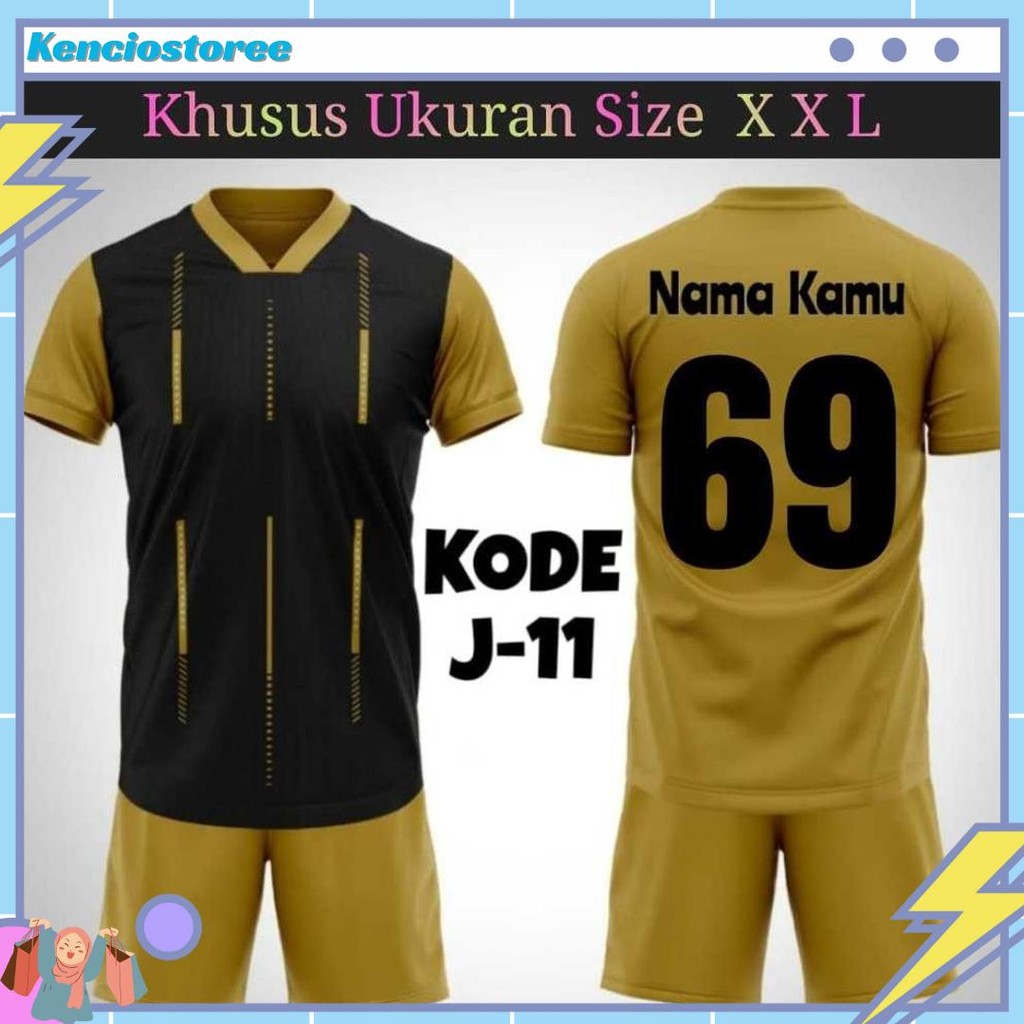 Ready Baju Bola Dewasa XXL | Jersey Futsal XXL | Baju Bola Pria XXL | Setelan Sepakbola Badminton da