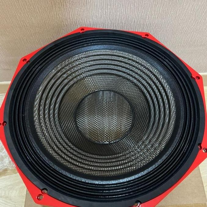 Speaker Komponen 18 inch PD1890/II Carbon Speaker PD 1890 Carbon Merah