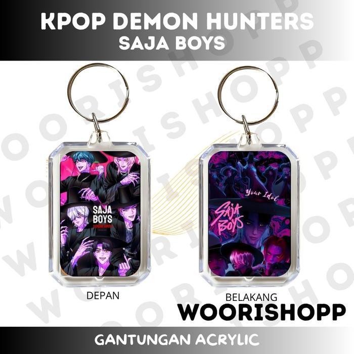 LSS GANCI AKRILIK DEMON HUNTERS KEYCHAIN GANTUNGAN KUNCI ACRYLIC KPOP UNOFFICIAL MIRA RUMI ZOEY ABBY