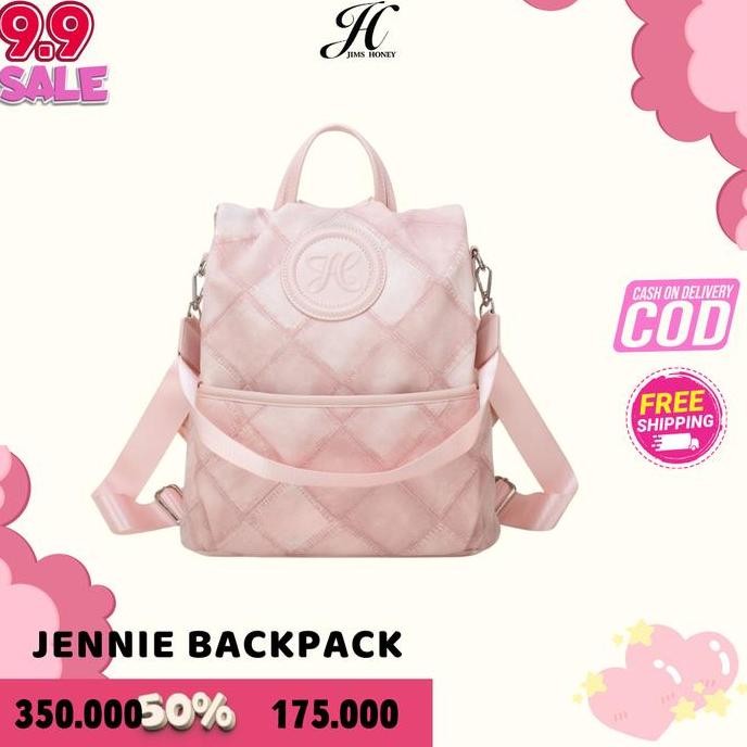 PROMO DISKON - (RESTOCK SEMUA WARNA) JIMS HONEY TAS RANSEL WANITA JENNIE BACKPACK