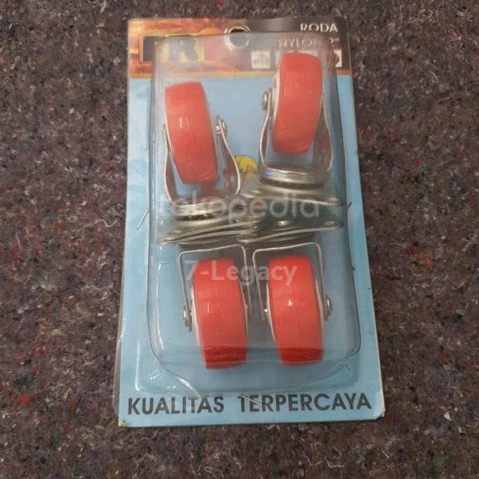 ] Roda nylon 2 inch set / Roda etalase 2" set/ Roda 2inch hidup