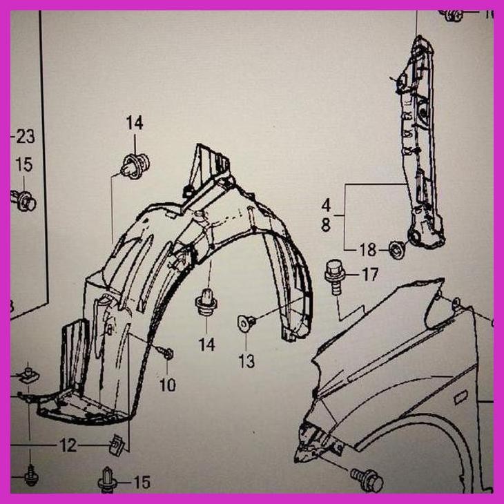 PROMO COVER FENDER /PEREDAM/ENCLOSURE HONDA BRIO/BRV/MOBILIO OTOMOTIF MOBIL / MOTOR PACKING AMAN