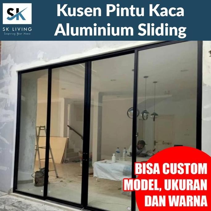 KUSEN PINTU KACA ALUMUNIUM SLIDING ORIGINAL DAN TERPERCAYA