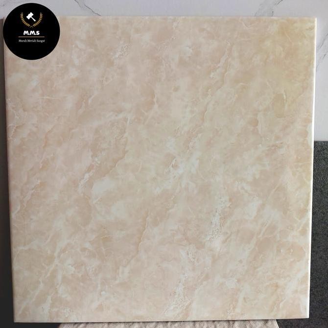Terbaik Keramik Lantai 40X40 Cream Marmer / Cream Marble Salur Mulia 100% Ori