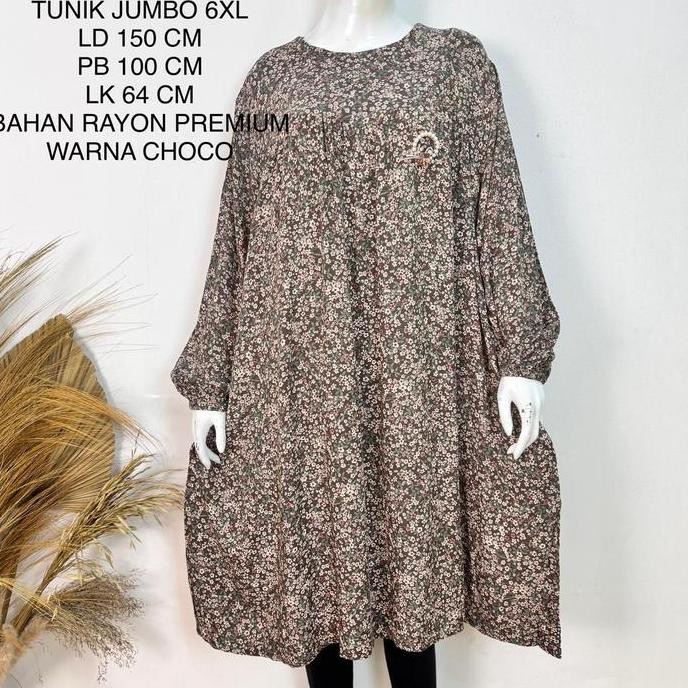 Tunik Atasan Super jumbo Ld 150 Cm Koleksi Terbaru