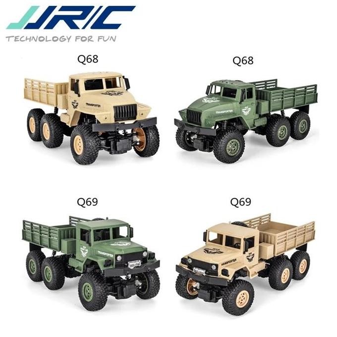 DI47 - RC Military Truck JJRC Q-68 Q68 Truk 1/18 Off Road 6WD