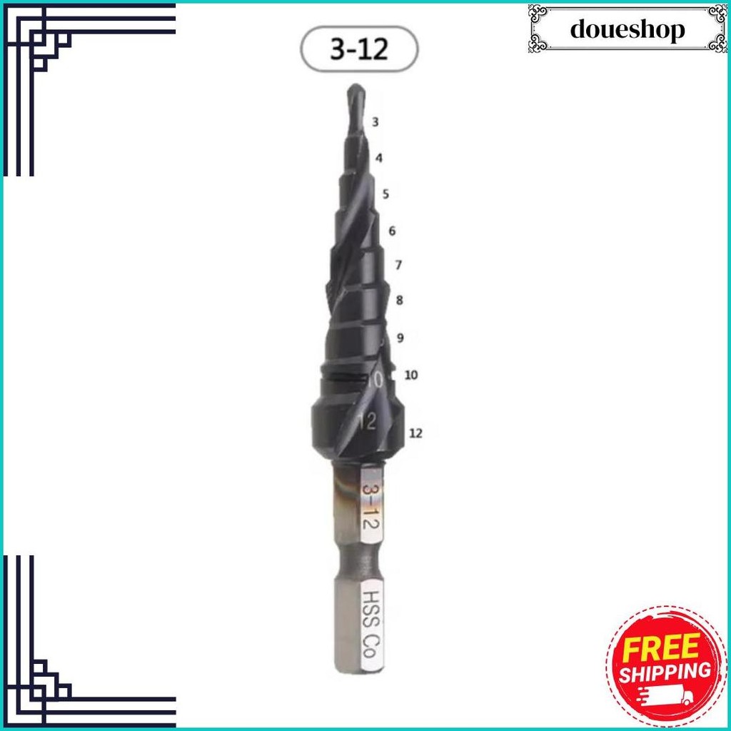 Mata Bor Pagoda Spiral Hrc89 Hss-Co M35 Cobalt Lapis Tialn 3-12Mm Original Produk