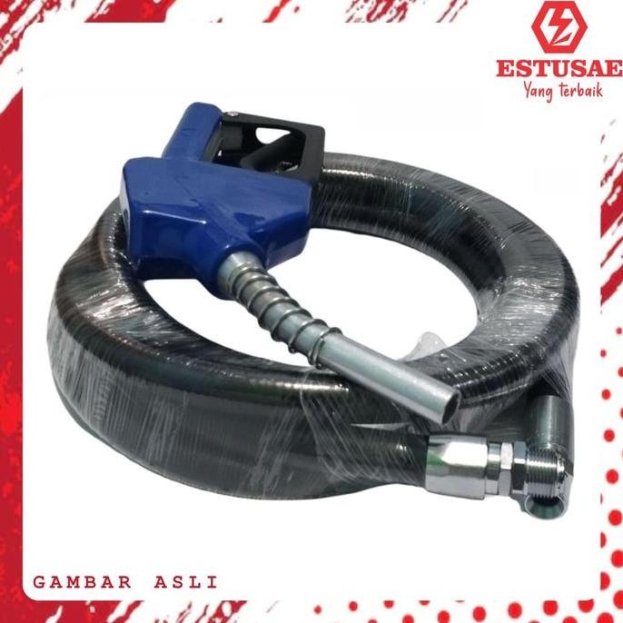 Estusae - Paket Selang Nozel Swivel 4M + Nozel 11A  Otomatis Biru Hijau Kuning