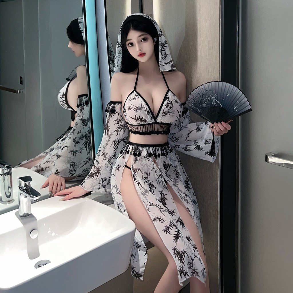 New Chinese Style Ancient Dance Costume Sexy Lingerie Suit