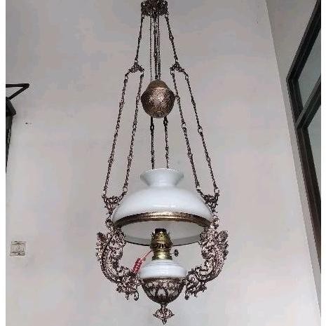 Lampu klasik R28 lampu gantung kerek antik vintage lampu hias lampu rumah jawa betawi restoran kafe