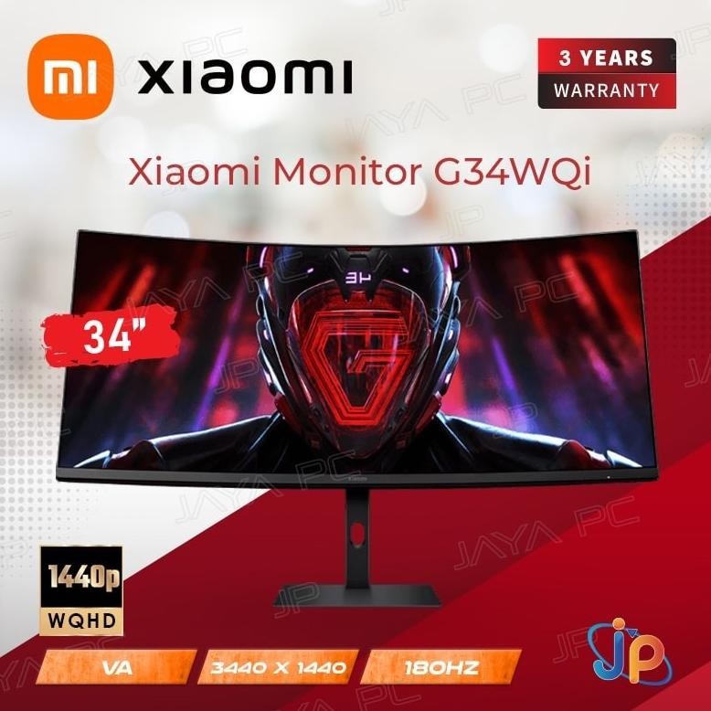 NEW Monitor Xiaomi LED G34WQi - WQHD 34" Inch