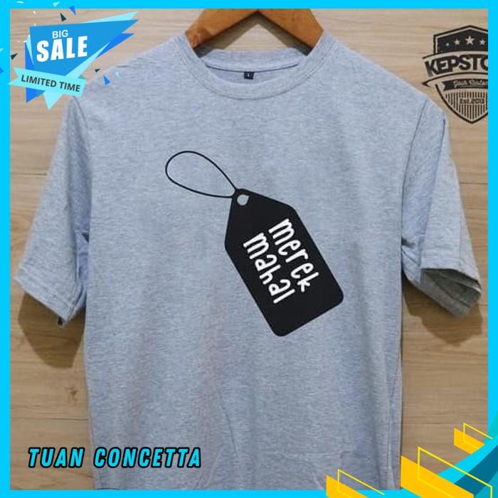 KAOS TSHIRT BAJU COMBED 30S DISTRO MERK MEREK MAHAL BRAND POLOS CUSTOM INDONESIA PRIA WANITA OBRAL P