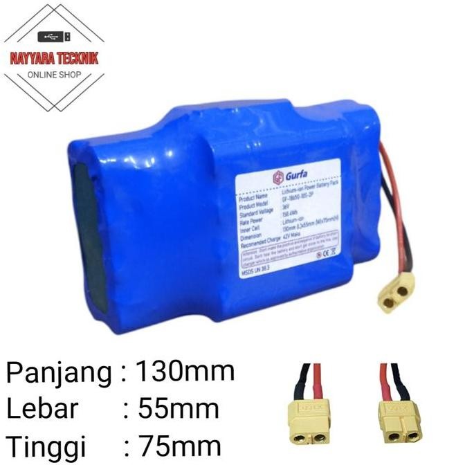 PROMO DISKON - Baterai Smart Balance / Baterai Mini Segway / Baterai Hoverboard GF 18650 10S 2P 36V 