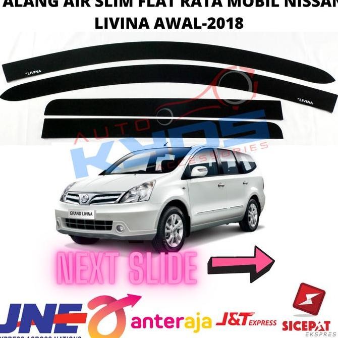 TERBARU - Talang Air Slim Flat Rata Mobil Nissan Grand Livina Lama 2007 2008 2009 2010 2011 2012 201