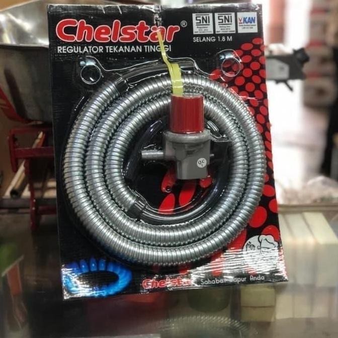 Terbaik Paket Regulator Kompor Mawar / Regulator Tekanan Tinggi Chelstar 100% Ori