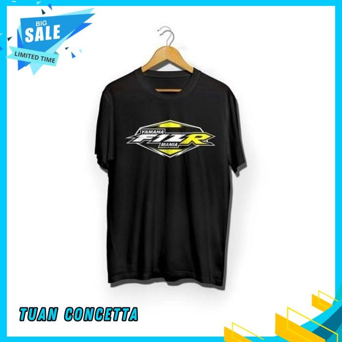 KAOS TSHIRT BAJU OBRAL MURAH COMBED 30 DISTRO FIZR YAMAHA FIZ R F1ZR LOVERS MANIA POLOS CUSTOM MOTOR